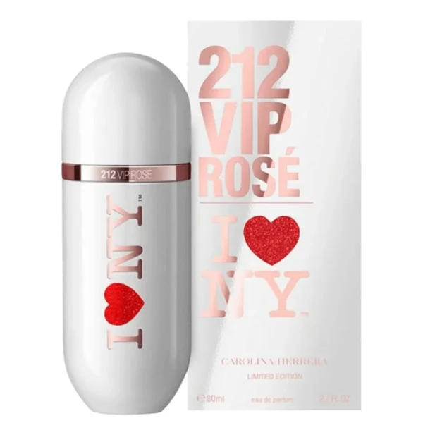 212 Vip Rose I Love NY Carolina Herrera Eau de Parfum - 80ML - Imagem 2
