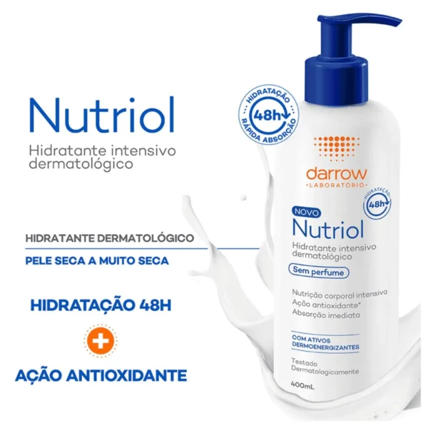 Darrow Nutriol Sem Perfume - Hidratante Corporal 400ml - Imagem 4