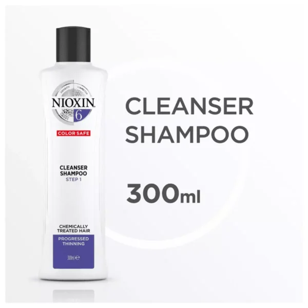 Nioxin Sistema 6 - Shampoo Contra Afinamento Capilar 300ml - Imagem 2