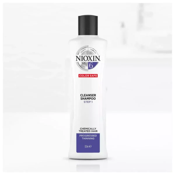 Nioxin Sistema 6 - Shampoo Contra Afinamento Capilar 300ml - Imagem 4